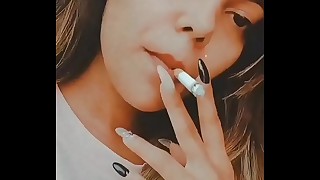 Indian beauty smoking
